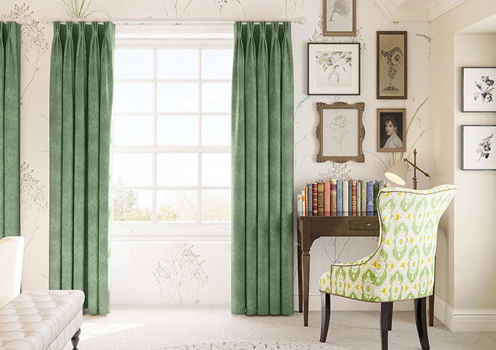 Florence Faux Suede, Hunter Green - Made to Measure Curtains - Image 3